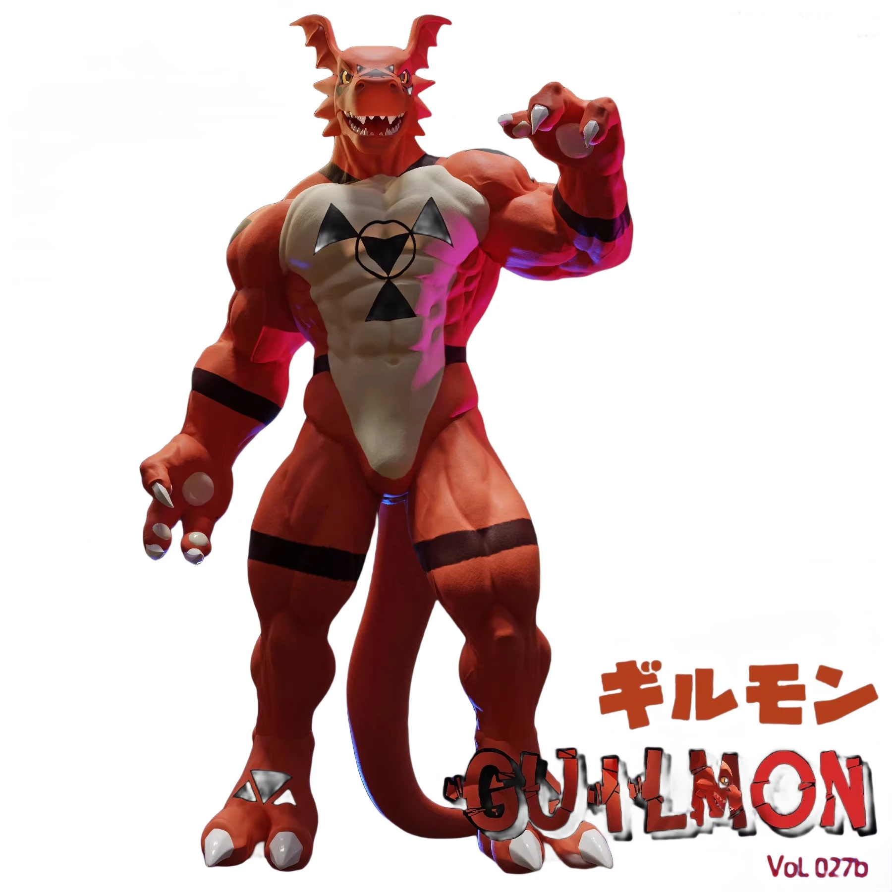 

Pre Sale 23Cm Resin Gk Digimon Adventure Guilmon Anime Action Figure Collectible Statue Ornament Model Garage Kit Doll Toys Gift