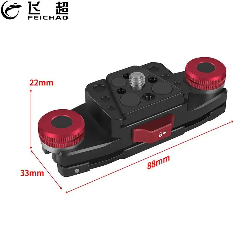 Clipe de mochila de liberação rápida placa v-lock cinto clipe alça de ombro braçadeira para gopro/dji osmo 360/insta360 câmera de ação