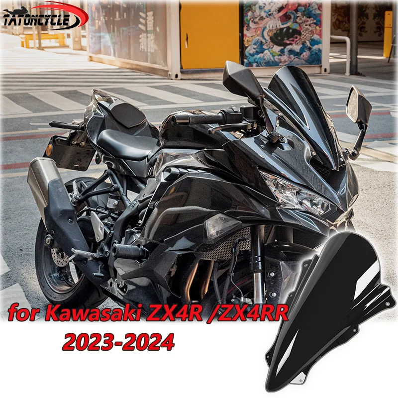 For Ninja ZX-4RR ZX-4R Windscreen Windshield for Kawasaki ZX 4R 4RR 2023 2024 ZX4R ZX4RR Motorcycle Flyscreen Wind Deflector