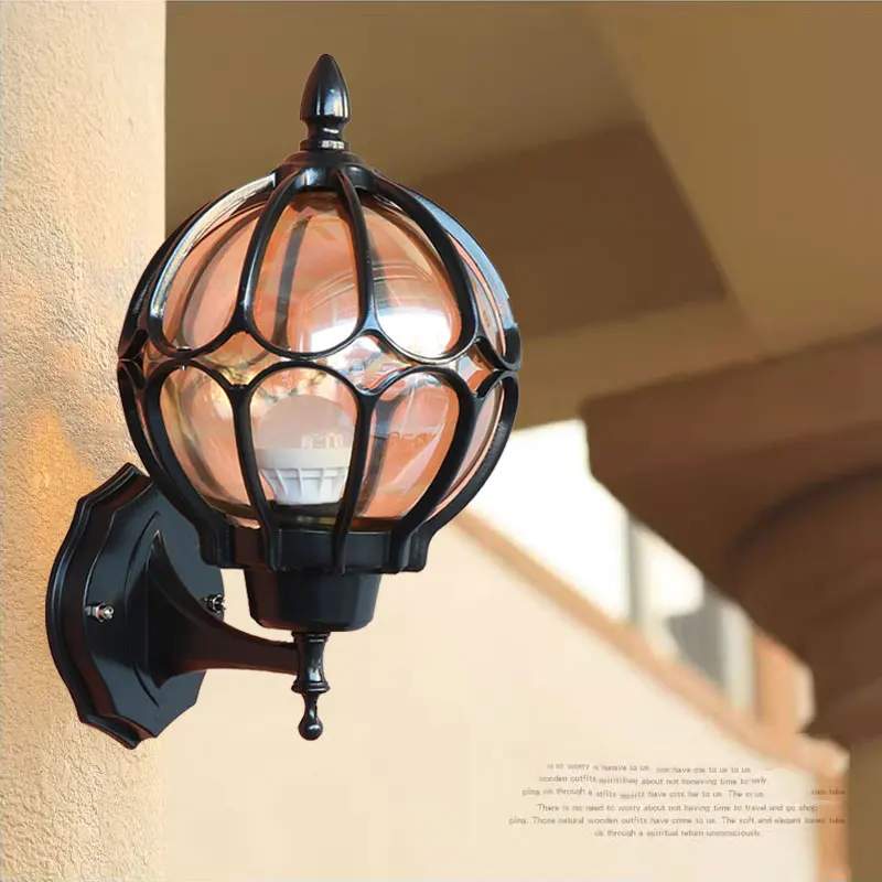 Retro European Outdoor Wall Lamp Villa Garden Porch Wall Waterproof Lighting Courtyard Corridor Aisel Balcony E27 Luminair