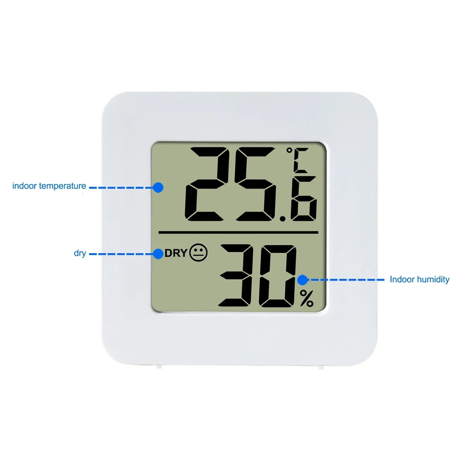 Digital Temperature Humidity Portable Table Indoor Thermometer Hygrometer Weather Station LCD Digital Sensor For Room/Home ﻿