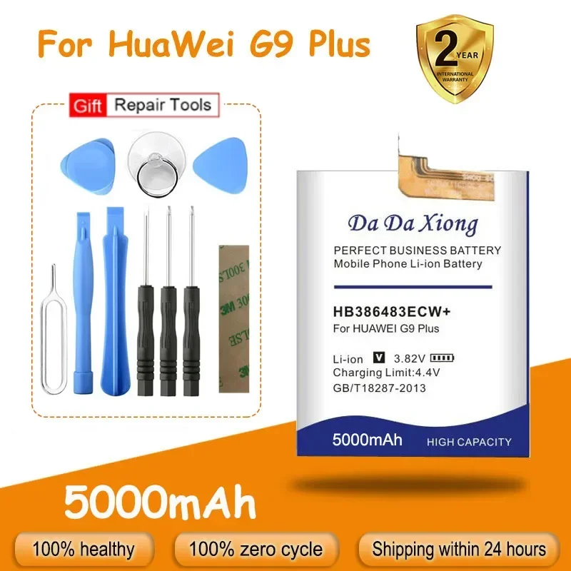 Full Protection And Safety 5000mAh HB386483ECW+ Battery For HuaWei MaiMang 5 G9 Plus MLA-AL00 MLA-AL10 G9Plus