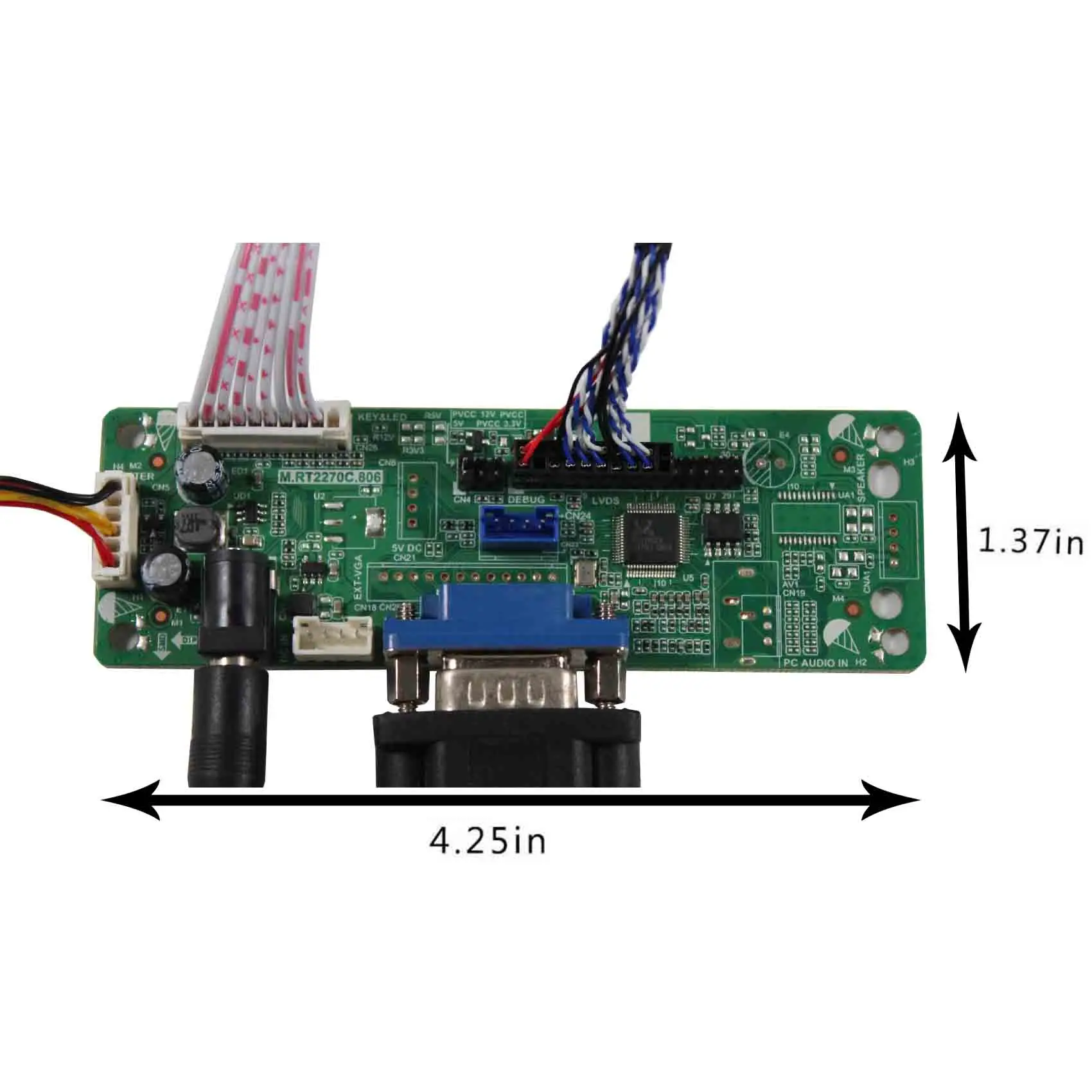 15 zoll AC150XA01 1024x768 20pin 450nit TTL LCD Screen VGA Controller Board