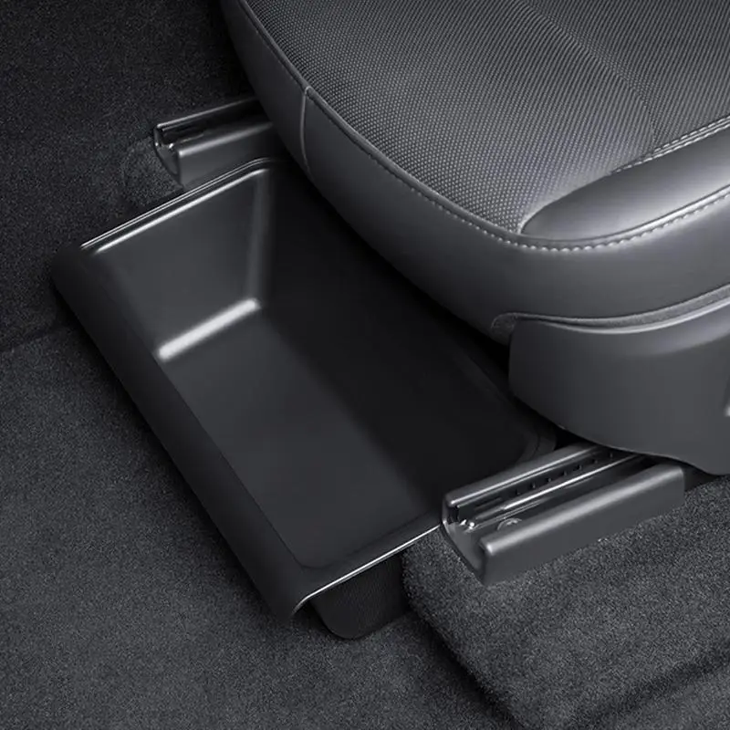 Caja de almacenamiento debajo del asiento del coche, bandeja debajo del asiento del coche, estuche de almacenamiento en capas debajo del estuche de almacenamiento de salida de aire, accesorios interiores del coche