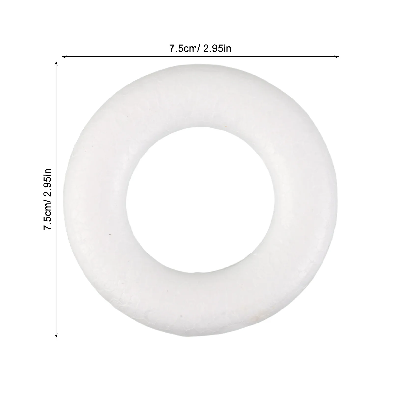 50Pcs 8Cm Elegant Foam Wreath Ring for Wedding Decorations DIY Floral Arrangements Themed Parties Christmas Craft Wreath Form view 5