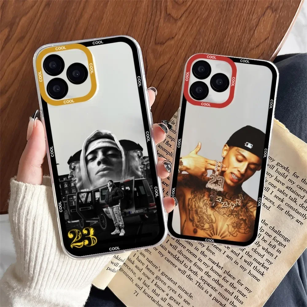 C-Central cee uk Rapper Phone Case For iPhone 11 12 Mini 13 14 Pro Max Transparent Shell