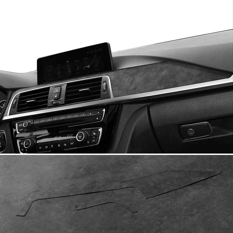 Made of Alcantara For BMW F30 F32 F34 Center Console Dashboard and Instrument Panel Trim Sticker Car Interior Tuning Accessories 5