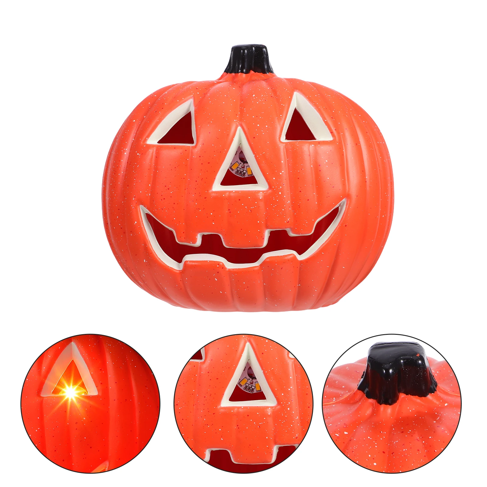 Light Led Operated Durable Plastic Lighted Party Supply Large Jack O Lantern Decor Glow Fade Resistant Outdoor Halloween