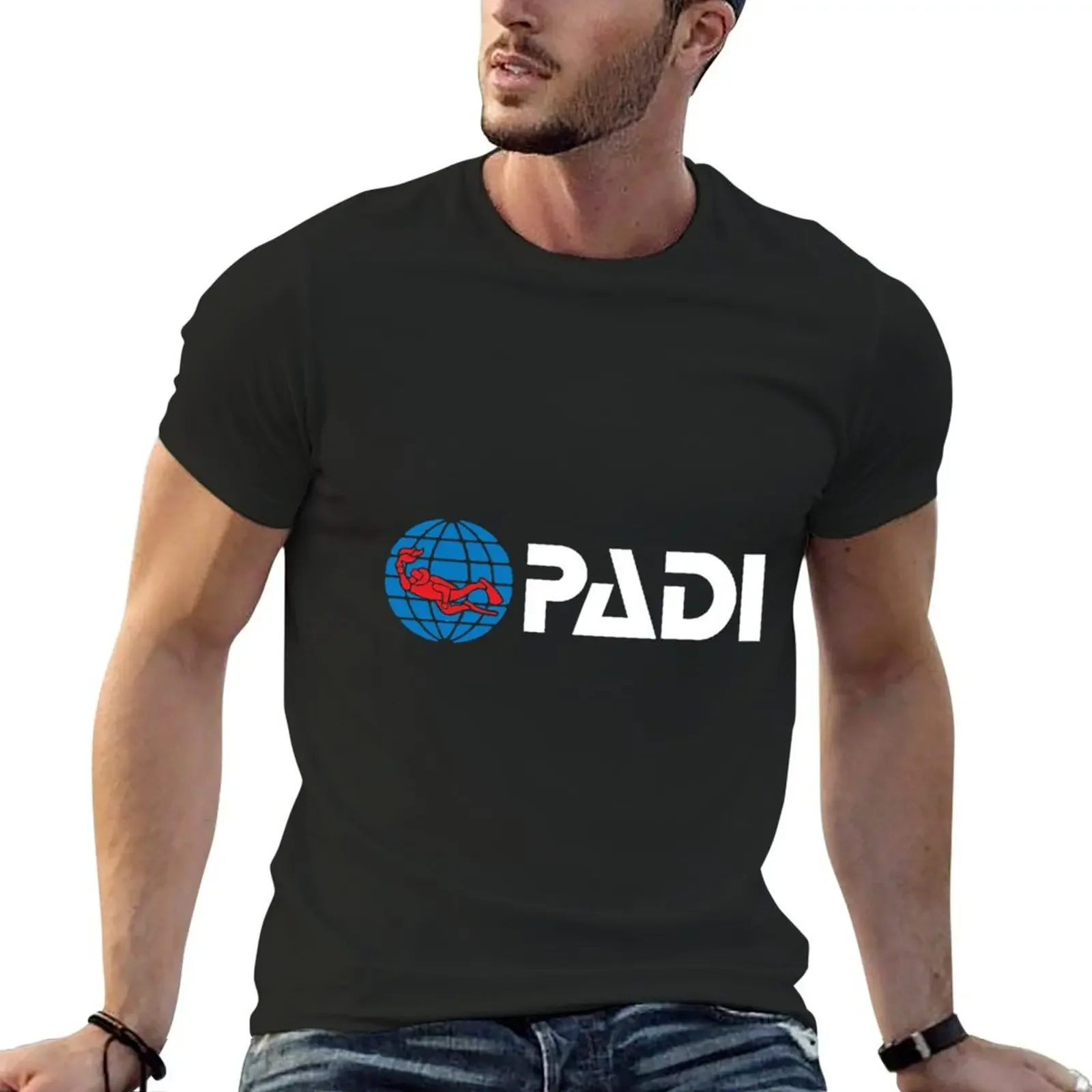 

Padi T-shirt plain tees mens graphic t-shirts pack