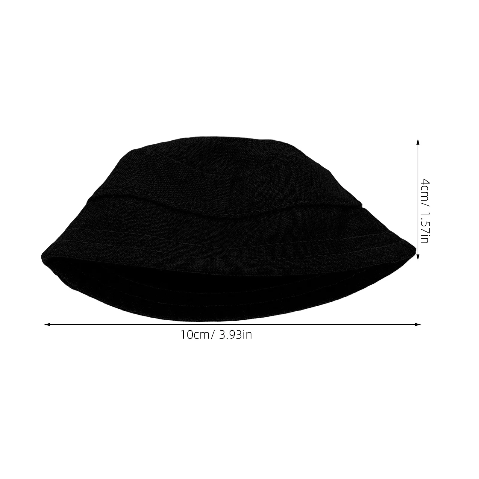 17 Cm Mini Fisherman Style Hat Blue Open Top Easy Maintenance Soft Touch Cap for Craft Outfits DIY Display and Decoration Use