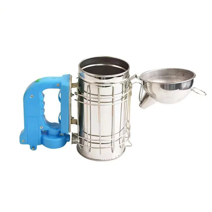 Benefitbee Stainless Steel Beekeeping Tool Electric Bee Smoker with Heat Shield protection view 2