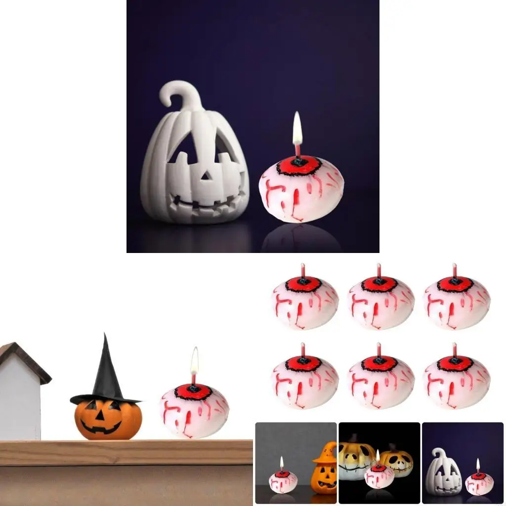 62KD Terrifying Floating Eyeballs Pack of 6, Long Burn for Festives and Scary Atmospheres