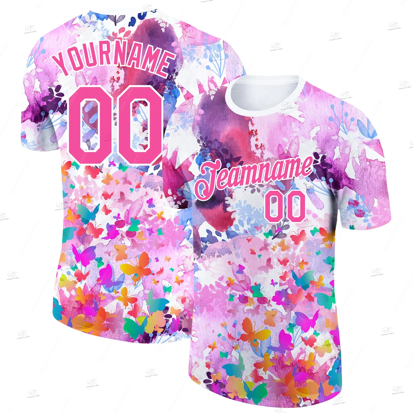 Custom Name Colorful Gradient Graffiti Polyester Shirt Pullover Retro 3DPrint Harajuku Summer Streetwear Short Sleeve T-Shirts G
