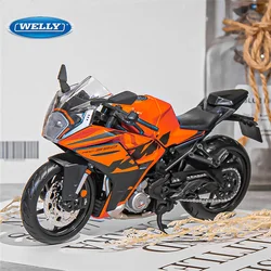 Bburago 1:12 KTM RC 390 Alloy Racing Motorcycle Model Diecast Metal Street Sports Motorcycle Model Simulation Childrens Toy Gift