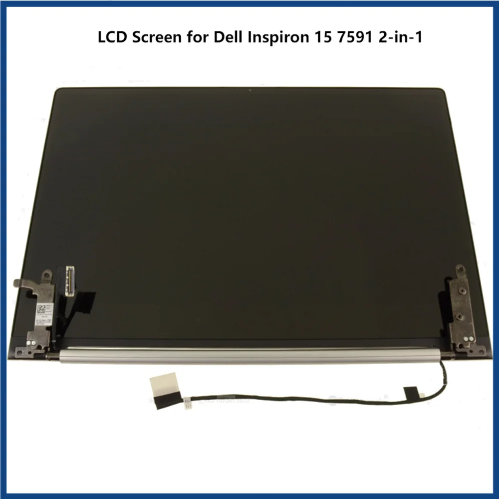 

15.6 inch LCD Screen Display for Dell Inspiron 15 7591 2-in-1 Complete Assembly Upper Part Silver FHD 1920x1080 UHD 3840x2160