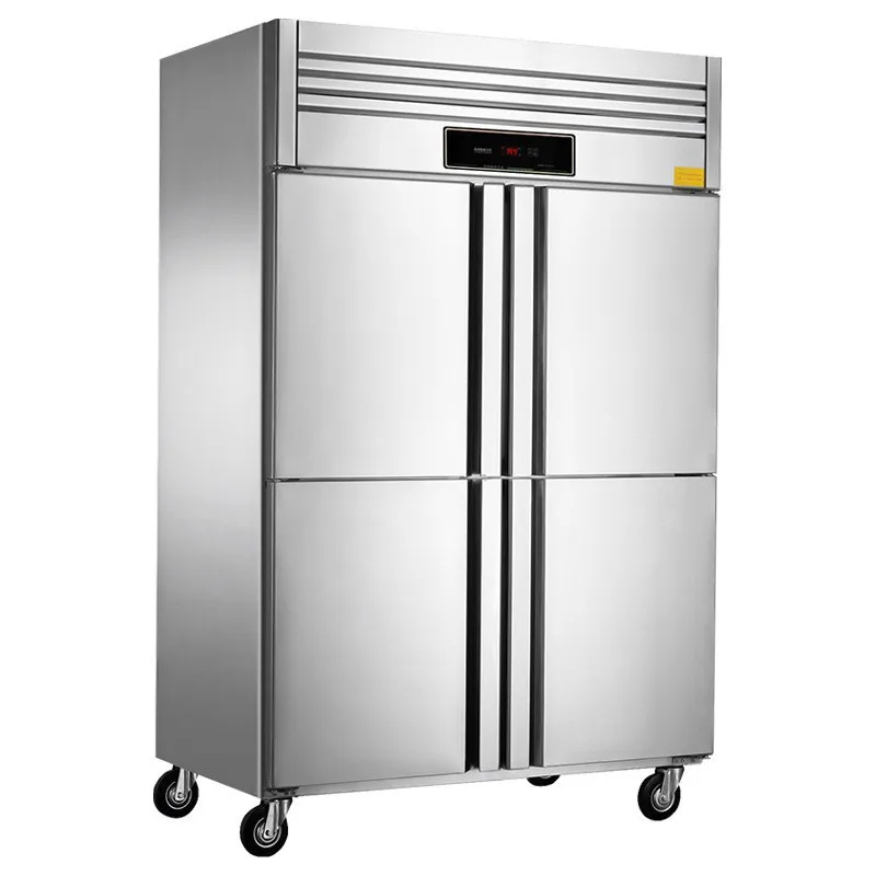 

Commercial Freezer Vertical Cabinet Low Temperature Freezing Double Door Refrigerator Catering Shop