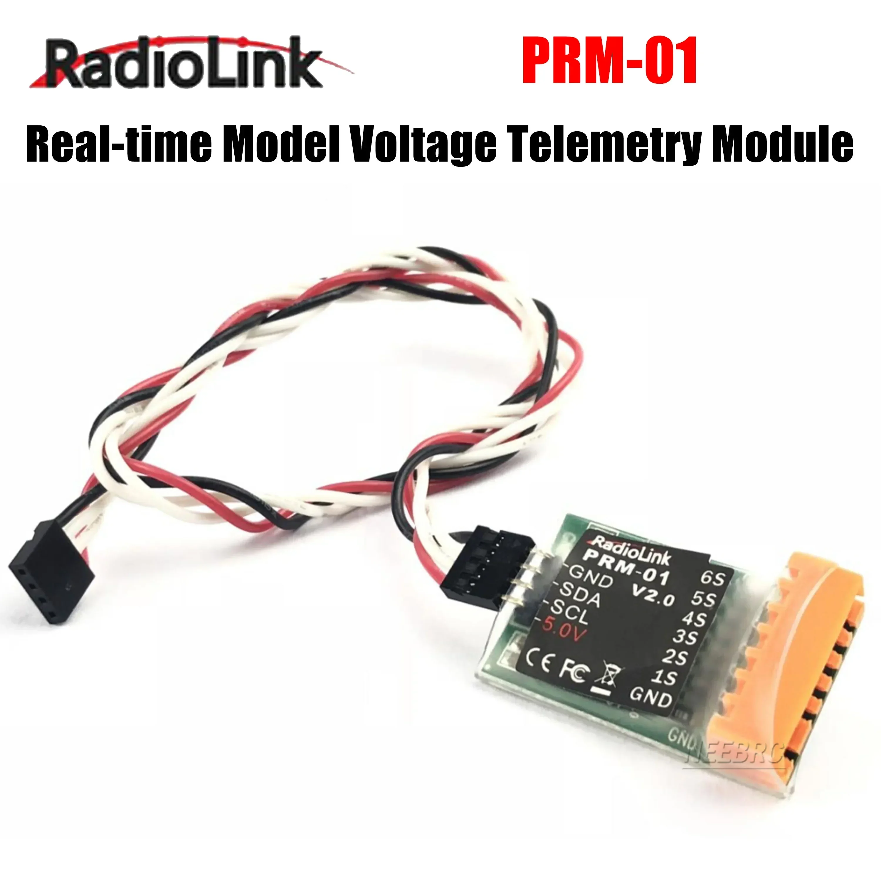 Radiolink PRM-01 Real-time Mini Model Voltage Telemetry Module 1S~6S for R12DS R9DS Receiver AT10II/AT10/AT9S Pro/AT9S/AT9 Part