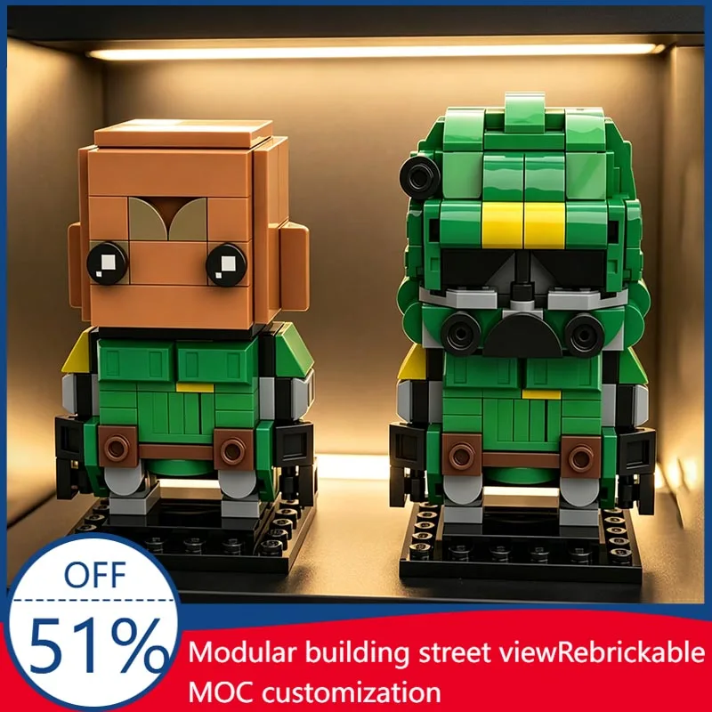 355PCS Phase 2 Commander Doom Star Battle Small Character MOC Model Custom Blocks Assembly Educational Toy Fans Collection Gift
