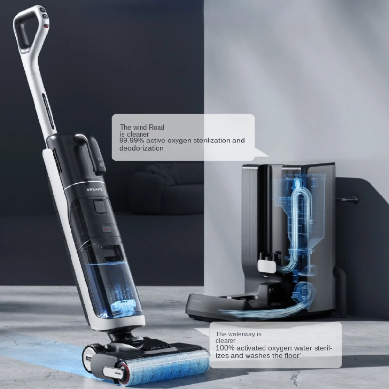 Dreame H40 Station,Sweeping, Suction and Towing All-in-one Machine, Automatic Upper Lower Water Hot water cleaning robot Latest