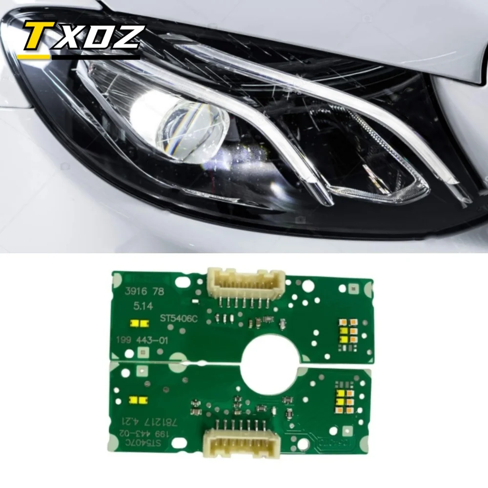 White Daytime Running light DRL Board for 2018 2019 2020 Mercedes W213 E Class E200 E300 LED Headlight Turn Signal 199 443-01