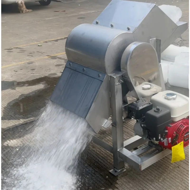 304 Stainless Steel Automatic Ice Breaker Machine Large Commercial Ice Cube Crusher Factory Direct Sale Logistics Preservation view 5