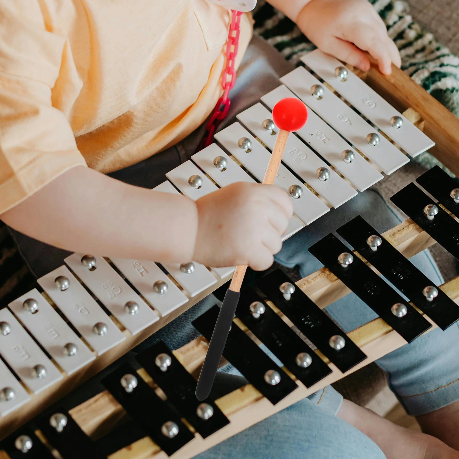 

Ethereal Drum Mallet Set Red Drumsticks St Marimba Xylophone Percussion Instrument Accessories Musical Sticks Students
