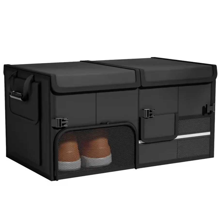 

60L Large Capacity Car Trunk Organizer, Foldable Waterproof Storage Box Bag for SUV Sedan Travel Outdoor Camping Fishing Gear