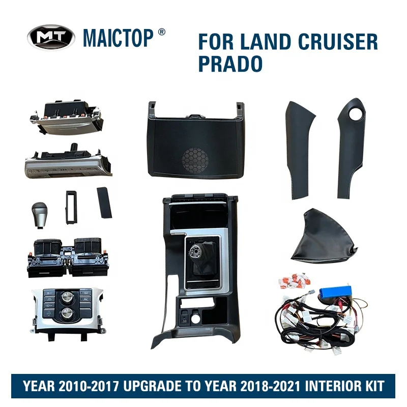 Maictop Interior Upgrade Kit for Land Cruiser Prado FJ150 2010-2017 Upgrade to 2018-2021