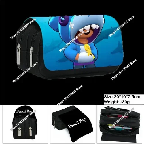 Wilderness Game Cosplay Brawl Stars-rugzakken Waterdichte dagrugzak Lichtgewicht schooltassen Etui