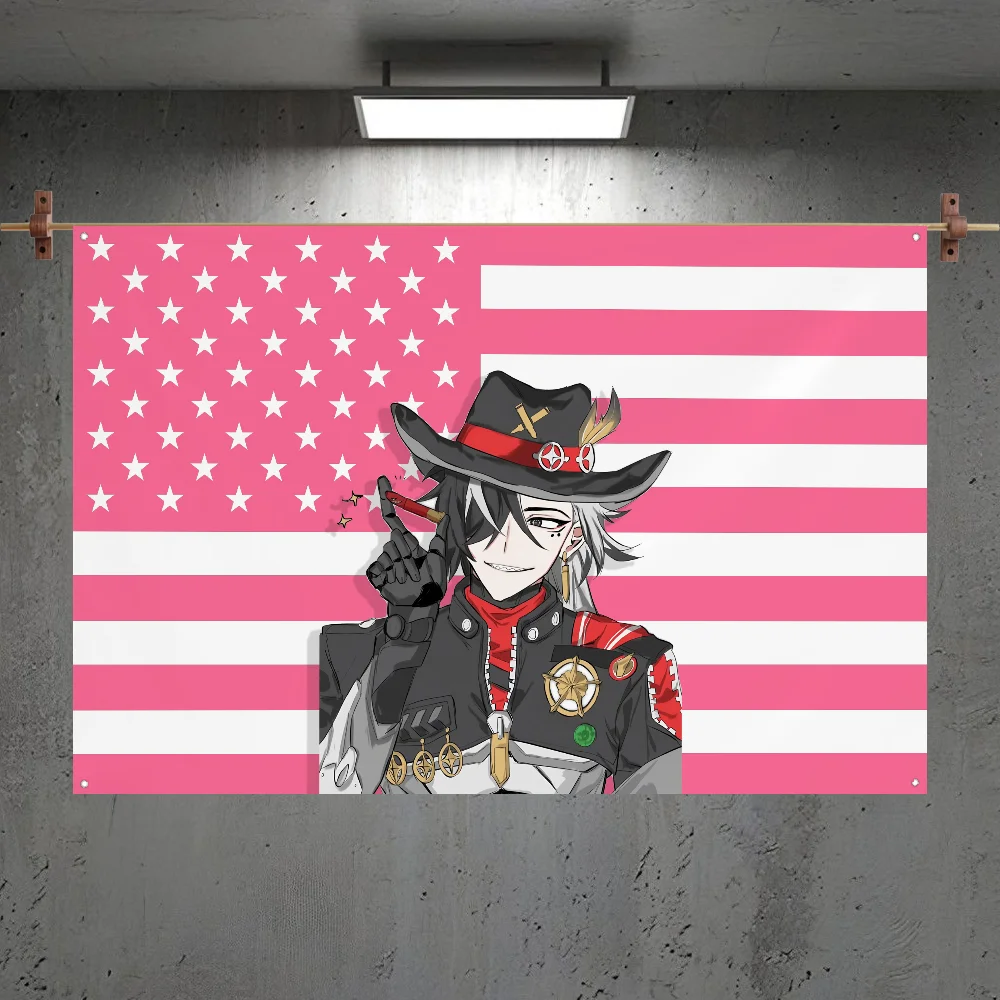 

Boothill Honkai Star Rail Flag Room Bedroom Home&Outdoor Wall Hanging Concert Printed Background Decoration Art Banner