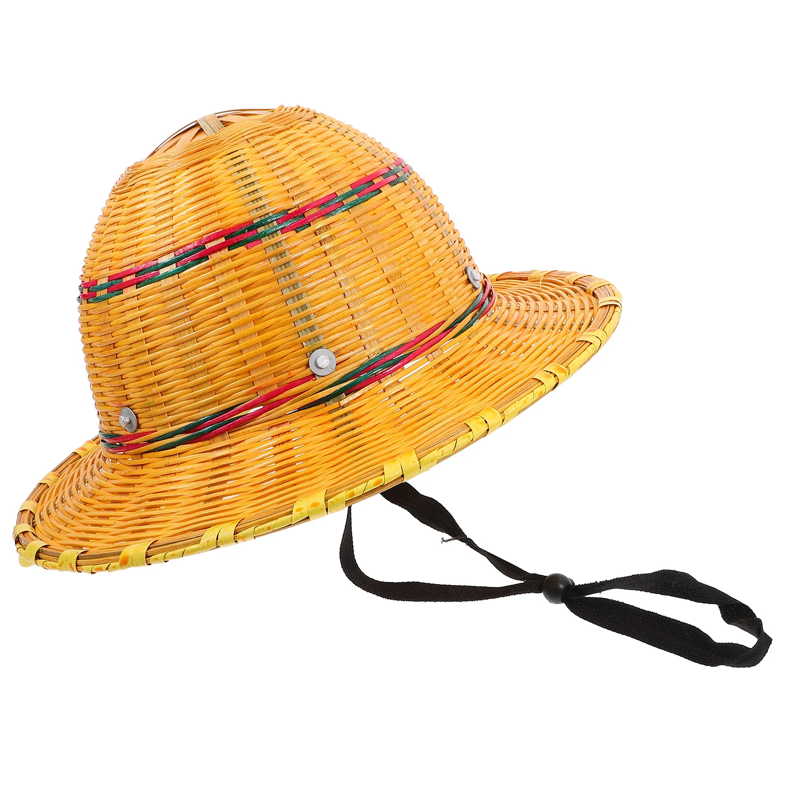 

Construction Site Sun Hat Woman Hard Breathable Bamboo Lawn Hats for Men