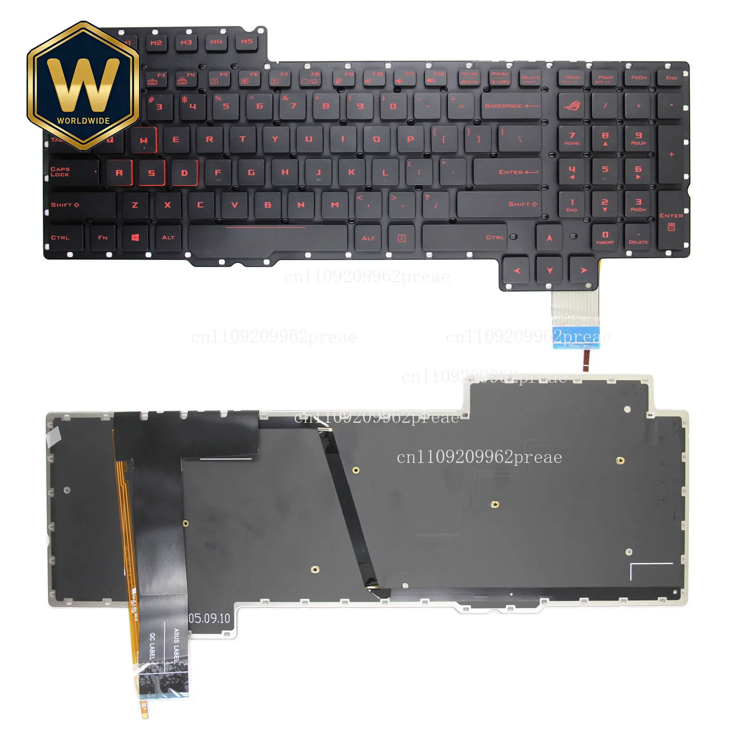 

Замена клавиатуры для ноутбуков ASUS G752 S6700 S6820 G752V G752VS GFX72V