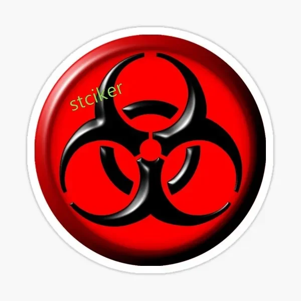 Nuclear Radiation Funny Car-Stickers and Decals Window Trunk Bumper Waterproof Auto Sunscreen Accessories