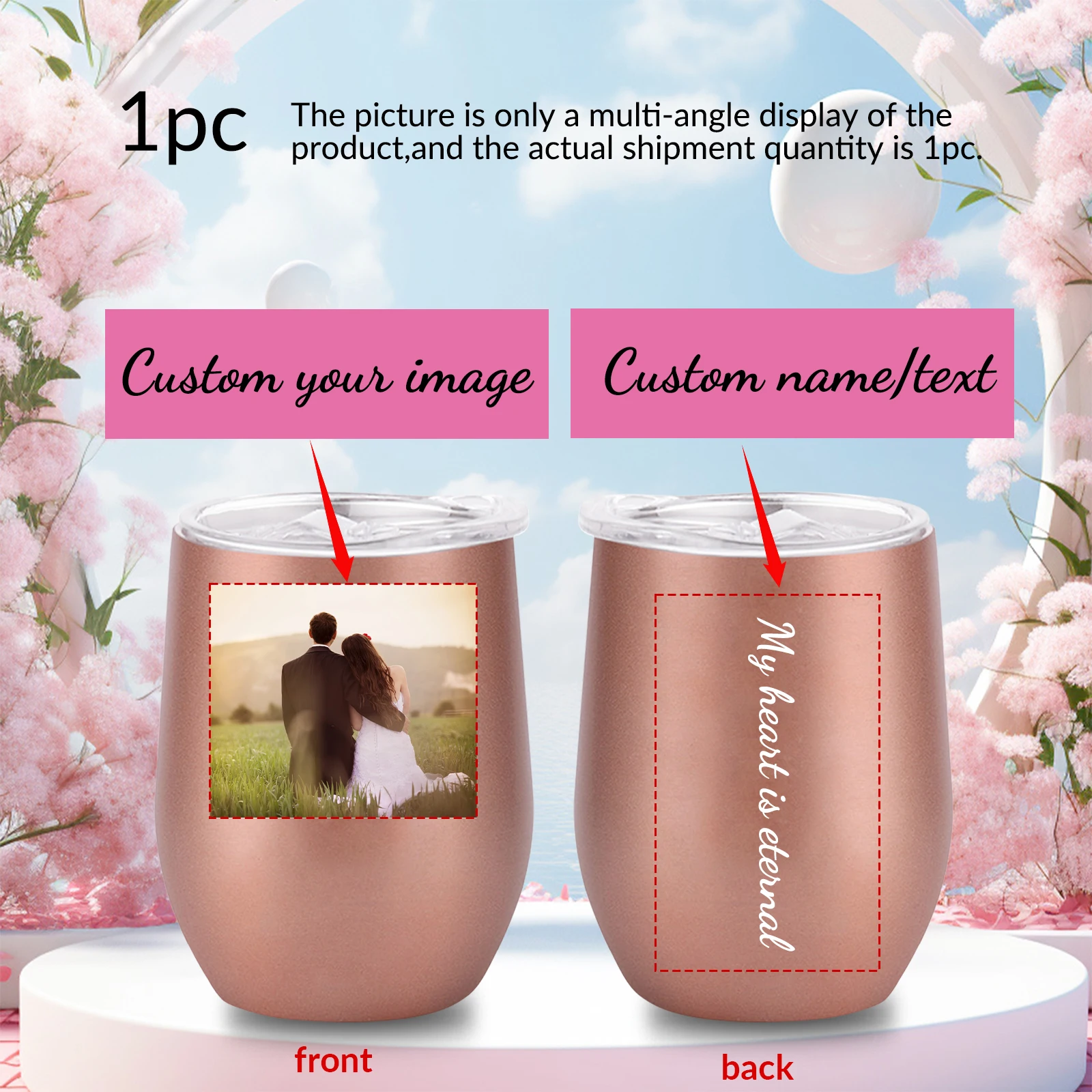 

11 унций стаканы для воды с именем и изображением и крышкой, автомобильные стаканы для напитков из нержавеющей стали, противоожоговые, герметичные чашки для молока, чайные кружки