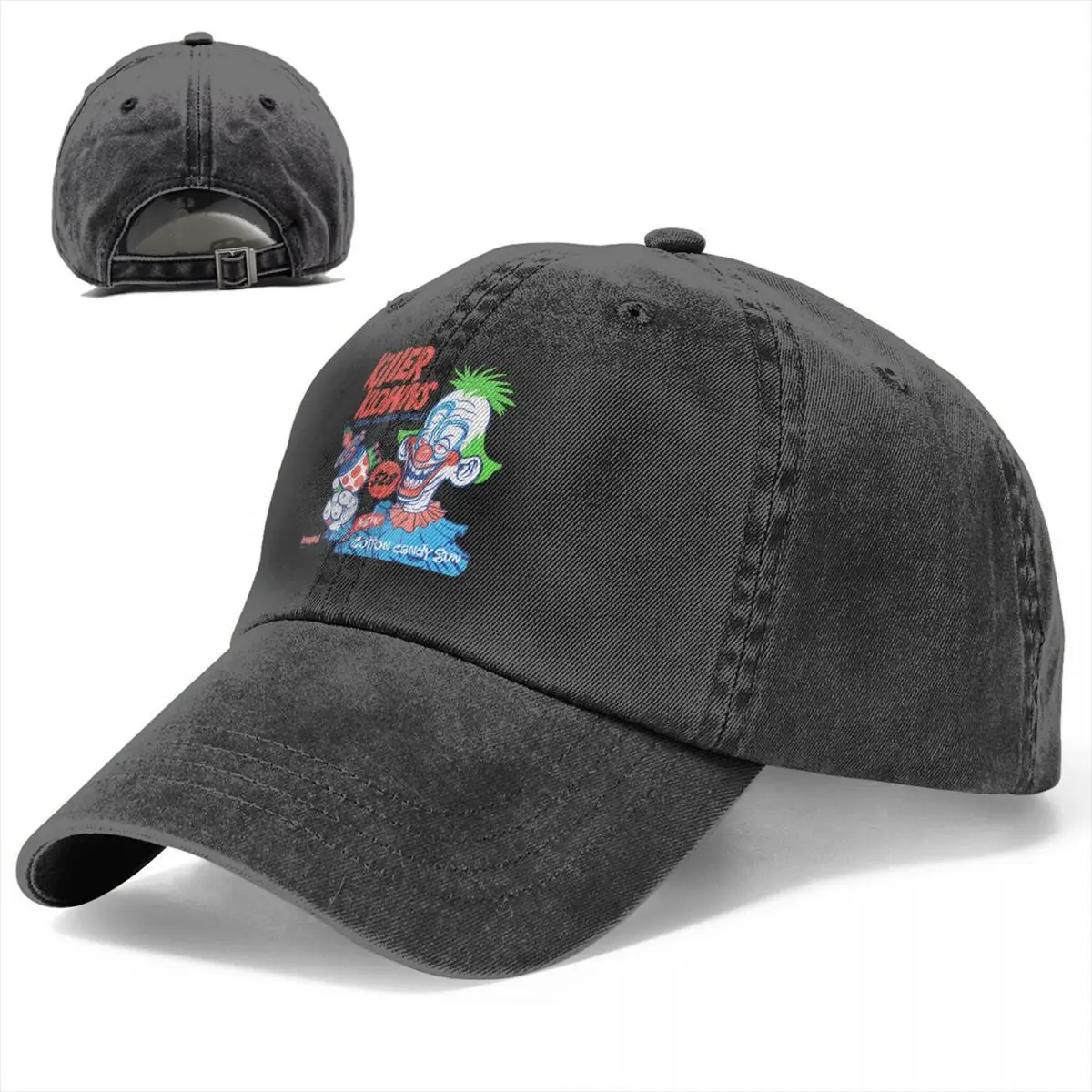 Candy Gun Baseball Caps Peaked Cap Killer Klowns From Outer Space Film Sun Shade Hats for Men