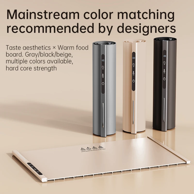 Flexible Silikon-Lebensmittelwärmermatte, faltbares Lebensmittelwärmer-Tablett, elektrische Lebensmittelwärmematte, warmes Schneidebrett, konstante warme Gerichte