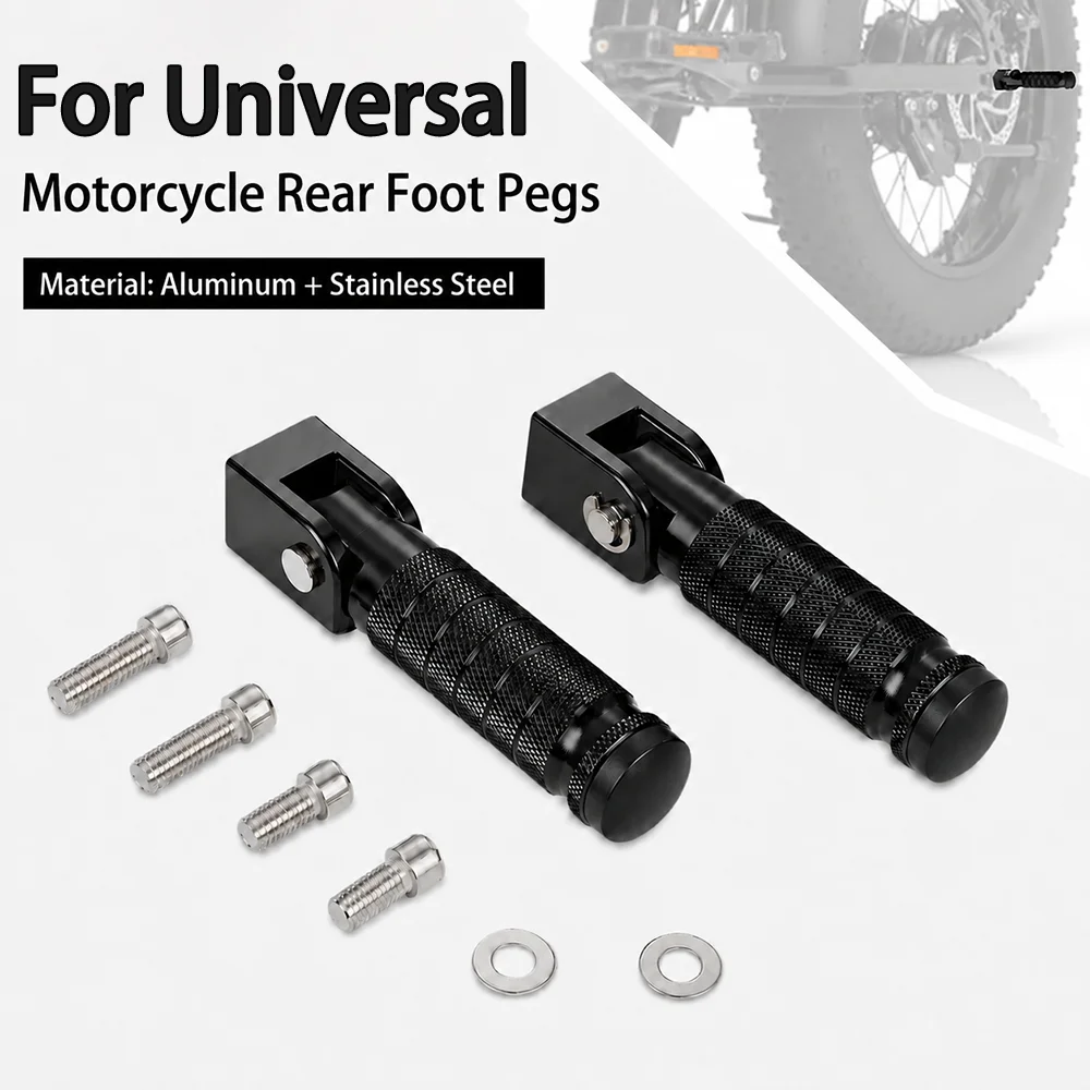 For Ridstar Q20 Footpegs Rear Passenger Foldable Foot Pegs Footrests E-Bike Electric Dirt Bike Ebike CNC Motorcycles Accessories