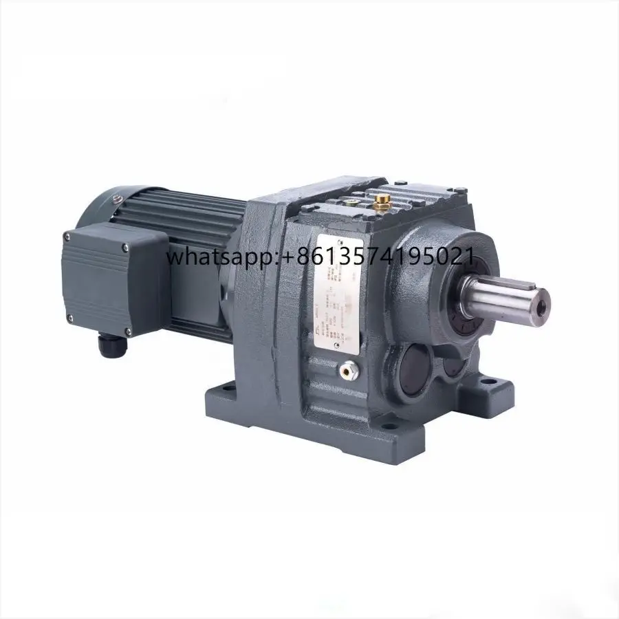 

Motor Gearbox 30kw Vertical Helical Inline R Series Gear Reducer Gearbox With Foot