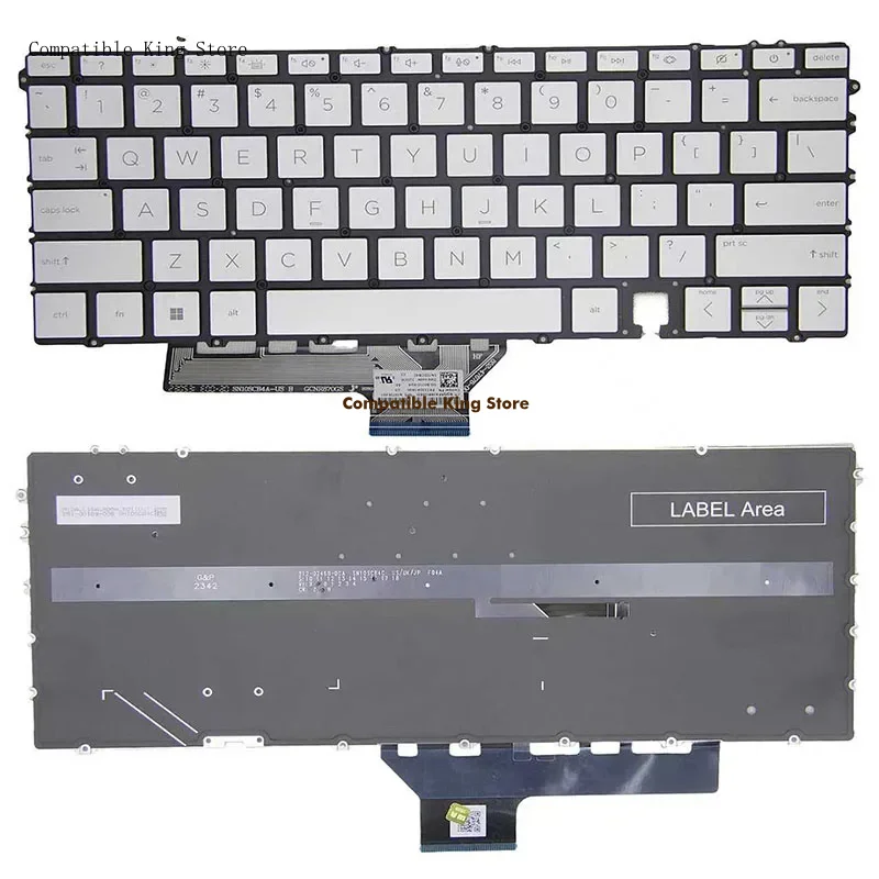 Laptop Replacement Keyboard Compatible for HP Spectre x360 14-ef 14-ef1047nr 14-ef0068tu 14-ef0013dx 14t-ef  2-IN-1 TPN-C155 LK1