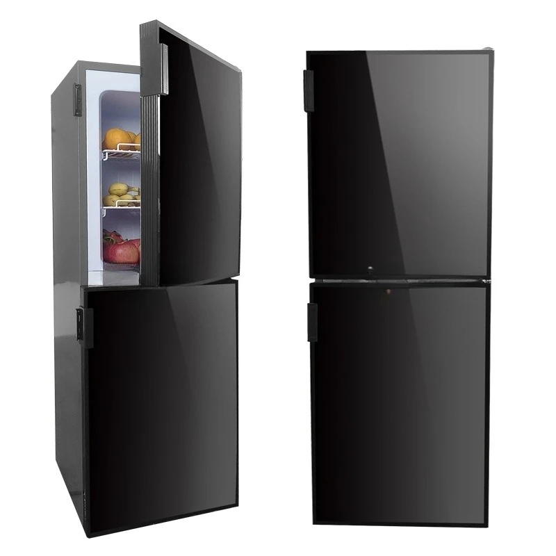 

Refrigerator 12/24V Car Refrigerator with Lock Replaceable Panel RV Refrigerator