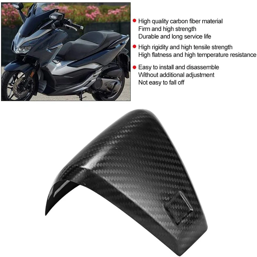 Carbon Fiber Motorcycle Head Cover Decorative Trim Sticker for Honda Forza 300 NSS300 2018 2019 Modification Accessories