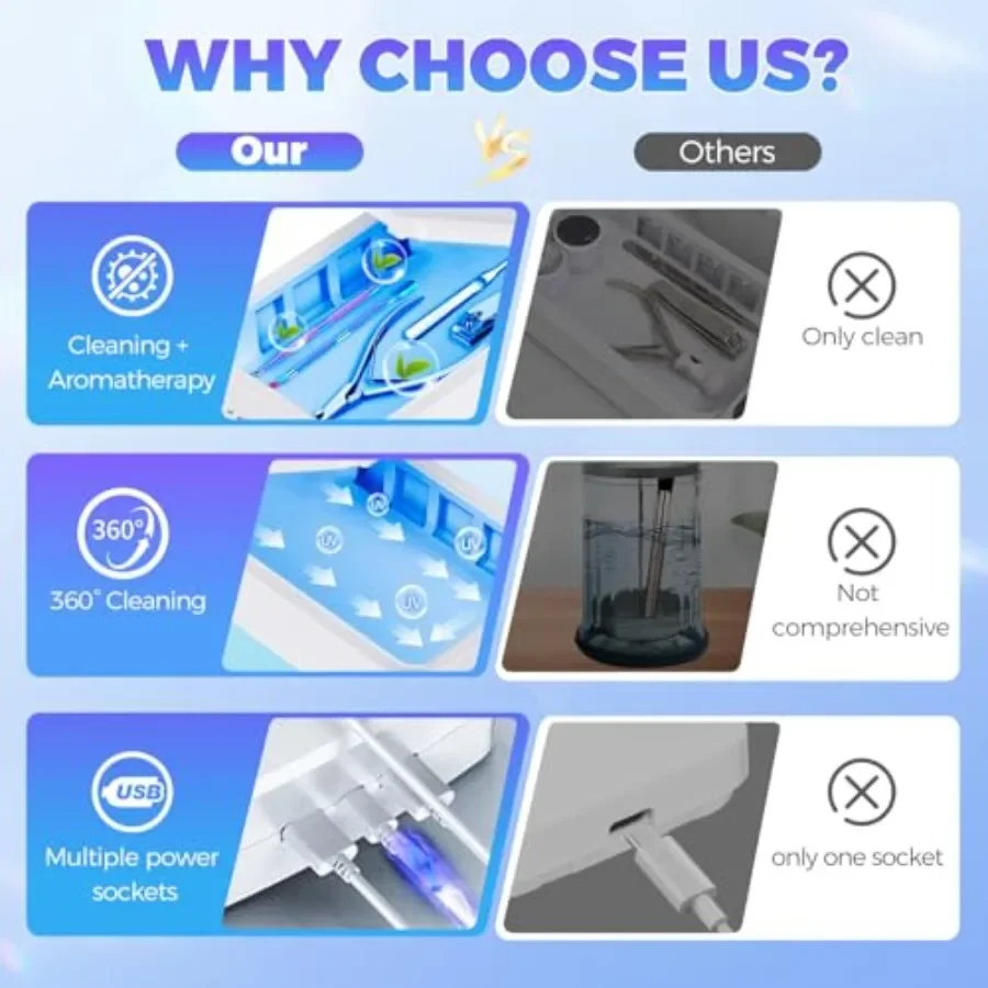 Ferramenta de limpeza de unhas com luz azul usb portátil máquina de limpeza dicas de unhas arte tecnologia deve ter para salão de beleza pinças telefone jóias