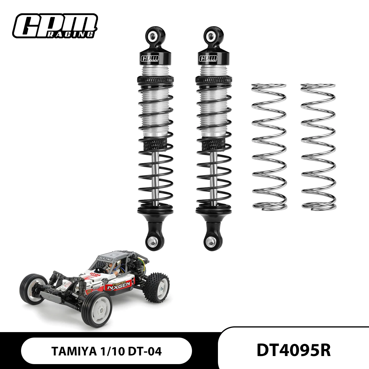 

GPM 6061-T6 ЗАДНИЙ РЕГУЛИРУЕМЫЙ ПРУЖИННЫЙ АМОРТИЗАТОР 95 ММ Для TAMIYA 1/10 DT-04 RC FIGHTER NXGEN-58741