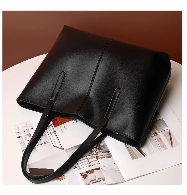 New 2024 Large Women\'s Bag Large Capacity Shoulder Bags High Quality PU Leather Shoulder Bags Ladies Wild Bags Sac a Main Femme