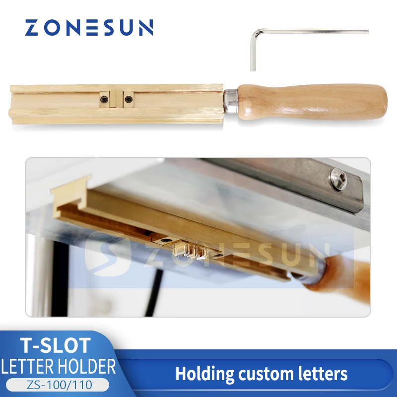 Zonesun Stamp Holder T Slot Letter Holder for ZS90 ZS100 ZS100 Accessory Easy Changeover ZS-TS