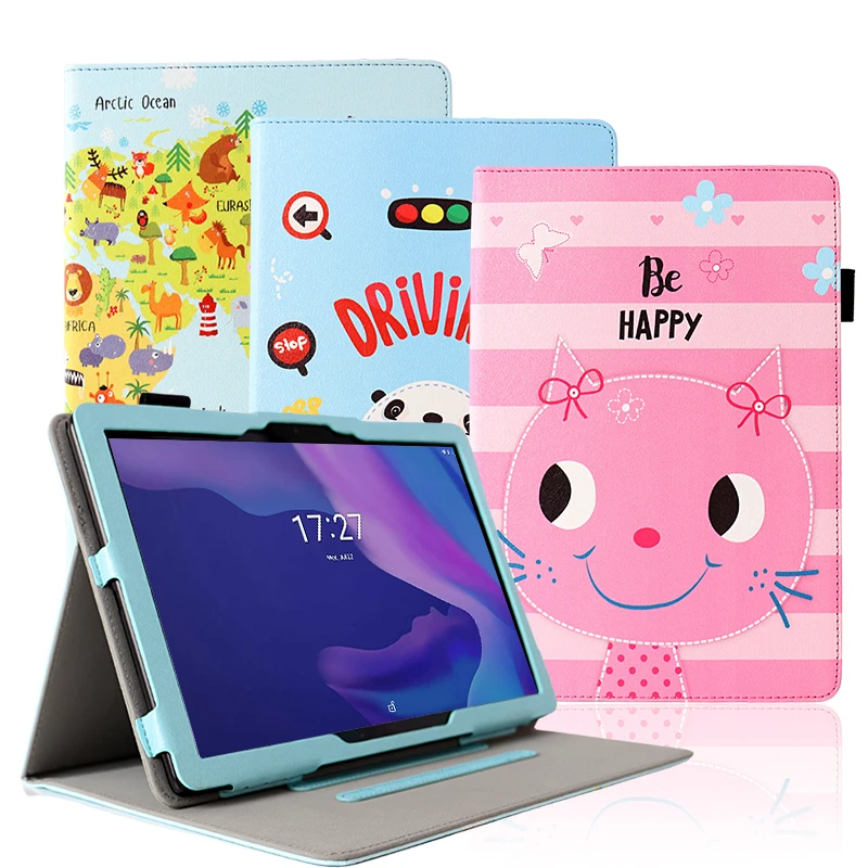 Capa Pintada para Tab Móvel Sigma, Capa A1010 Neo, Suporte Dobrável para Tablet PC de 10.1 ", Funda Capa Magnética com Alça de Mão