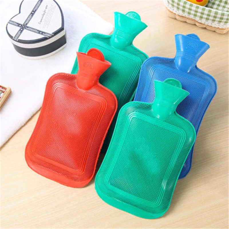 1700ML Thick Hot Water Bottles Portable Rubber Winter Warm Bag Hand Warmer Girls Pocket Hand Feet Warm Water Bottle Color Random