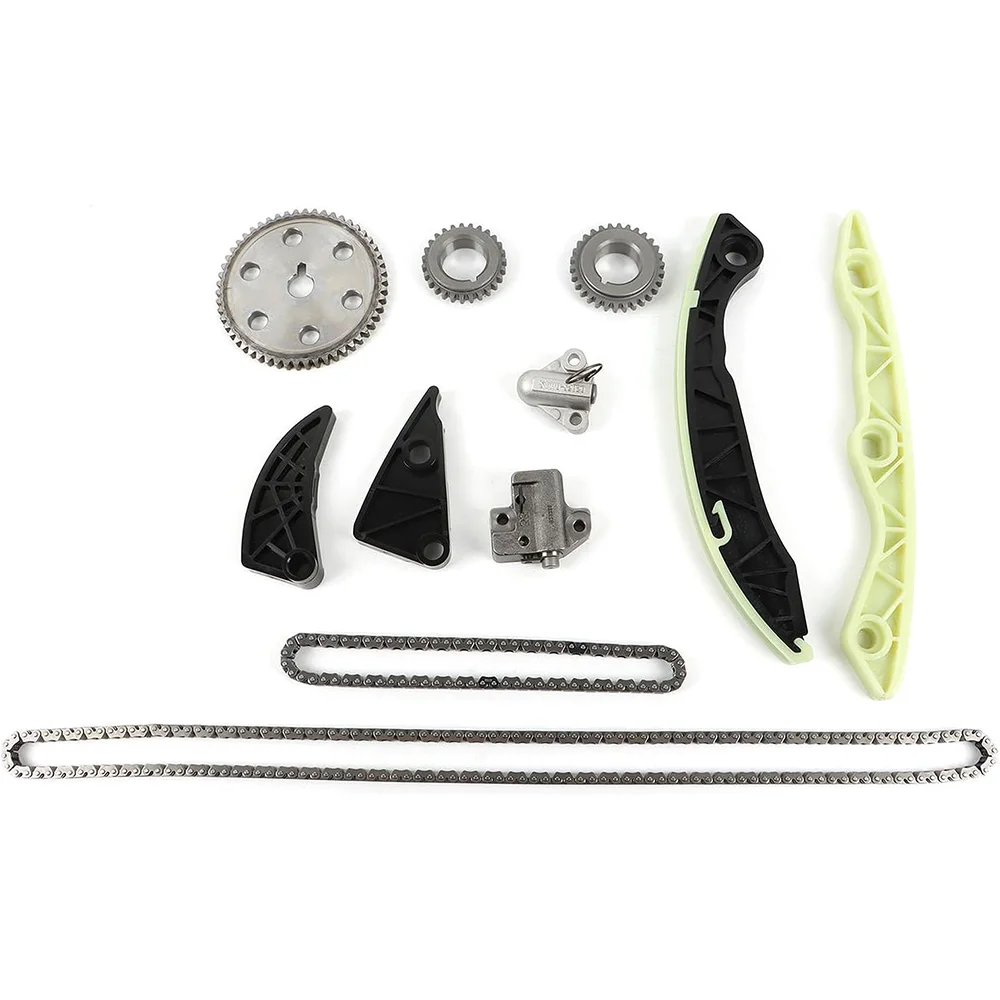 Timing Chain Kit for Hyundai Sonata ix35 Santa Grandeur Kia Rondo 2.4L G4KE Engine 24410-25001 Fit Sonata Optima 2008-2019