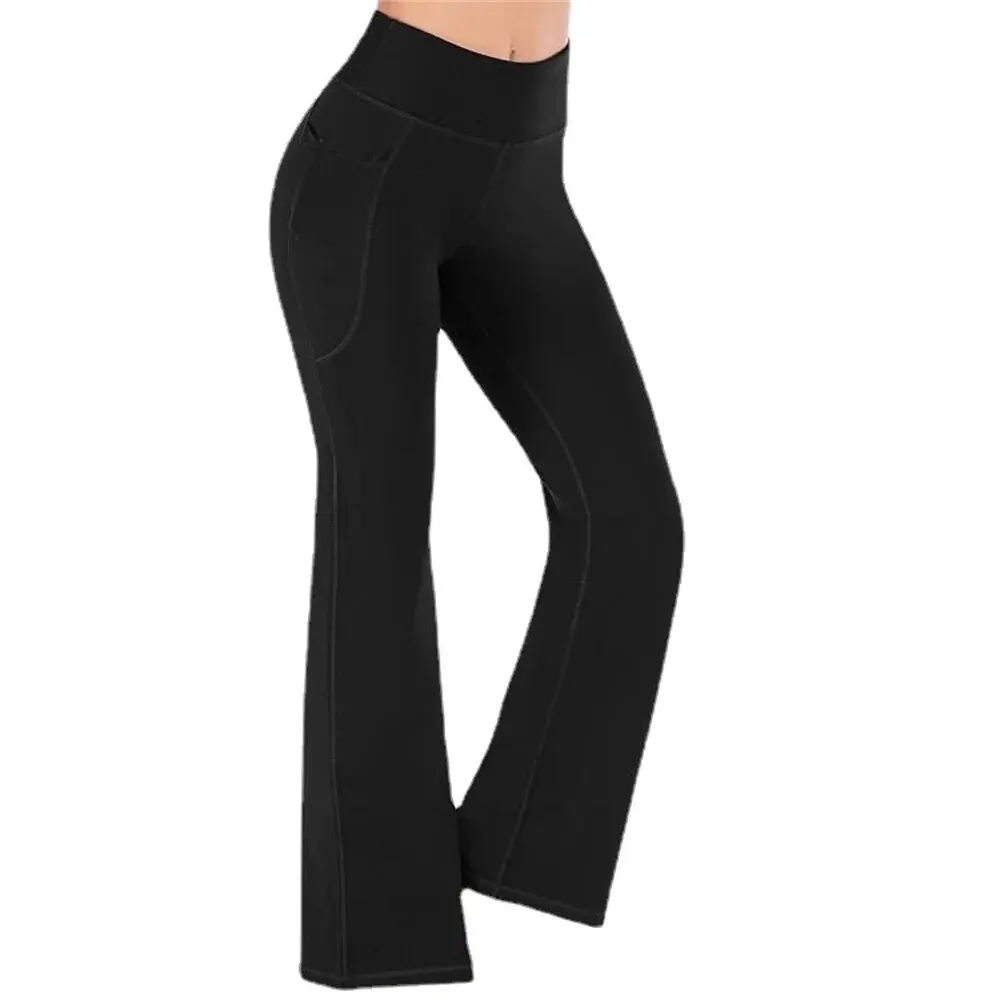 2024 New WOMEN\'S Outer Wear Fashion Pants Are Thin and Stretch Popular Yoga Wide-leg Pants Leggings Yoga Pants Fashion