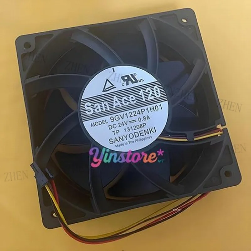 

Y 1 Pc. New 9GV1224P1H01 Inverter Cooling Fan 12038 DC24V 0.8A 4-Wire 12CM 4Pin